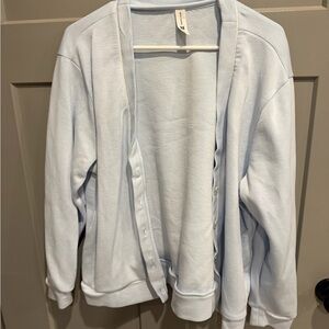 all in motion Light Blue Open-Front Cardigan Sweater
